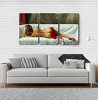 Модульна картина Poster-land Дівчина (53х100см) Аrt-141_3А PR, код: 6502975