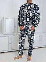 Мужская пижама зимняя Triko Romance 54 Черный (11638304-4) z116-2024