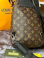 Мужска сумка Louis Vuitton Avenue Sling Monogram Eclipses040-1 Отличное качество