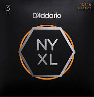 Струны для электрогитары 3 Sets D'Addario NYXL1046-3P Nickel Wound Regular Light Electric Gui GG, код: 2660142