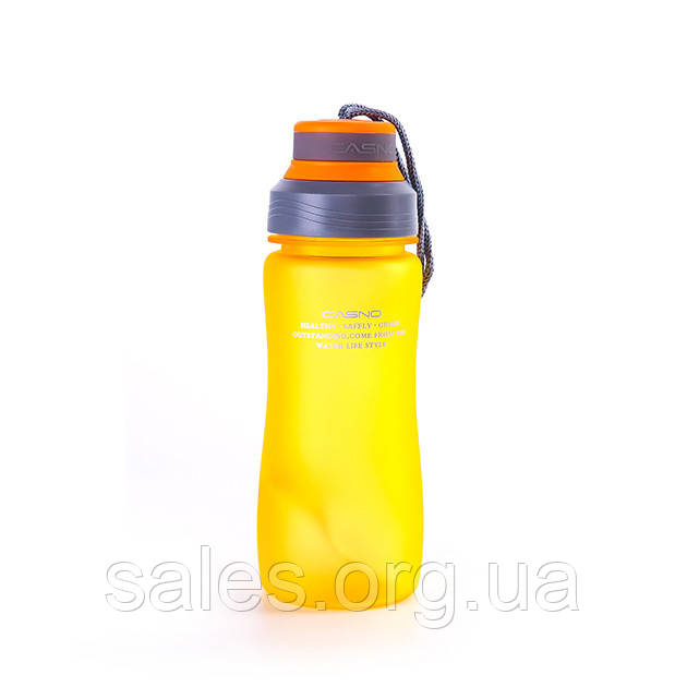 Пляшка для води CASNO 600 мл KXN-1116 Жовтогаряча SC, код: 7541654