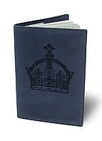 Кожаная обложка для паспорта BermuD B 01-18S-01-12 Синий NB, код: 2728161