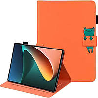 Чехол-книжка Animal Wallet Samsung Galaxy Tab S7 S8 11.0 Frog Оранжевый UL, код: 8101913