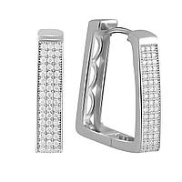 Серебряные серьги SilverBreeze с фианитами (2056782) ET, код: 6434460