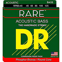 Струны для акустической бас-гитары DR RPB5-45 Rare Phosphor Bronze 5 String Acoustic Bass Med ML, код: 6556260