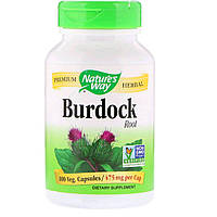 Корень лопуха Nature's Way Burdock Root 475 100 капсул (NWY11200) LW, код: 1826828