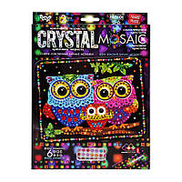 Креативное творчество Crystal mosaic Совы Danko Toys CRM-02-10 6 форм элементов QT, код: 8393478