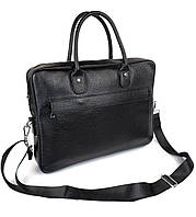 Деловая сумка для мужчин из кожи JZ NS17611-1 черная GT, код: 8057883