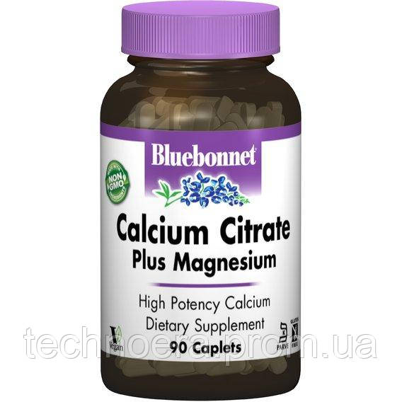 Микроэлемент Кальций Bluebonnet Nutrition Calcium Citrate Plus Magnesium 90 Caplets BLB0716 TN, код: 7679186 - фото 1 - id-p2162837204