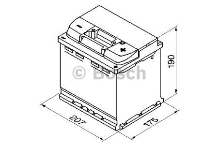 Аккумулятор BOSCH S4 Silver 52Ah , EN470 , правый "+" , ( Bosch 0 092 S40 020 ) 207*175*190 (Д*Ш*В) - фото 1 - id-p398962210