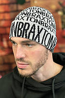Мужская шапка «Braxton» (5160) Braxton серый + черный 56-59 XN, код: 8202881