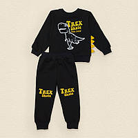 Костюм детский с начесом Dexter s джемер и брюки trex 98 см черный FT, код: 8418467