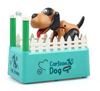 Сейф-копилка Собака поедающая монеты Choken-Bako Детская копилка с уникальным дизайном Зеленый