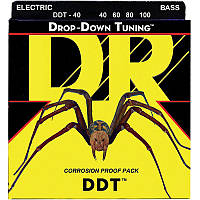 Струны для бас-гитары DR DDT-40 Drop-Down Tuning Light Bass 4-Strings 40 100 BM, код: 6555845