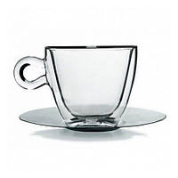 Чашка с двойными стенками Luigi Bormioli Thermic Glass A-10083-S-0102-AA-01 65 мл Отличное качество