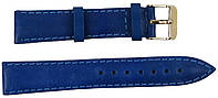Ремешок для часов кожаный Mykhail Ikhtyar 18 мм Синий (S18-308S blue) DH, код: 8299075