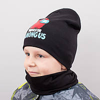 Детская шапка с хомутом КАНТА Among размер 48-52 черный (OC-590) PI, код: 6489533