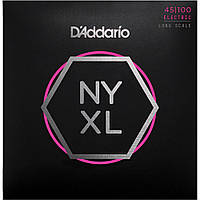 Струны для бас-гитары D'Addario NYXL45100 Long Scale Regular Light Electric Bass 4 Strings 45 UP, код: 6556188