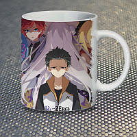 Чашка Fan Girl Нацуки Рем Рам и Эмилия Ре:Зеро Жизнь с нуля - Re: Zero (14899) 330 мл Белый PK, код: 7588488