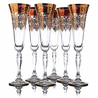 Набор бокалов для шампанского Lora Бесцветный H70-029 180ml NB, код: 7242543