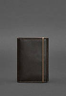 Кожаная обложка для паспорта 2.0 темно-коричневая BlankNote NX, код: 8131801