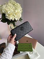 Gucci Ophidia GG Zip Around Wallet Grey 20 х 10 х 3 см Отличное качество