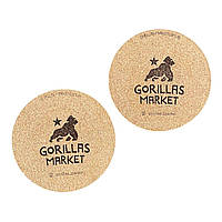 Підставка коркова під чашку Gorillas Market 6шт z115-2024