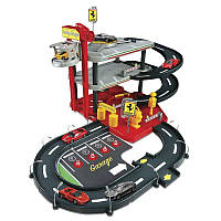 Игровой набор Bburago Гараж Ferrari с двумя машинками 1:43 трехуровневый OL32838 DH, код: 7425096