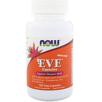 Витамины для женщин Eve Women s Multi Now Foods превосходный комплекс без железа 120 вегетари TT, код: 7701401