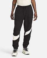 Штани чоловічі Nike Swoosh Fleece Trousers (DX0564-013) M Чорно-білий GT, код: 8312574