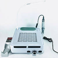 Маникюрный аппарат 3в1 с лампой и вытяжкой SalonHome T-SO32564 ZS-802 Белый PK, код: 6649162