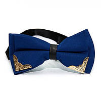 Краватка метелик Gofin Двошарова Синя із Металевими Углами Bj-44-19 MP, код: 7474508