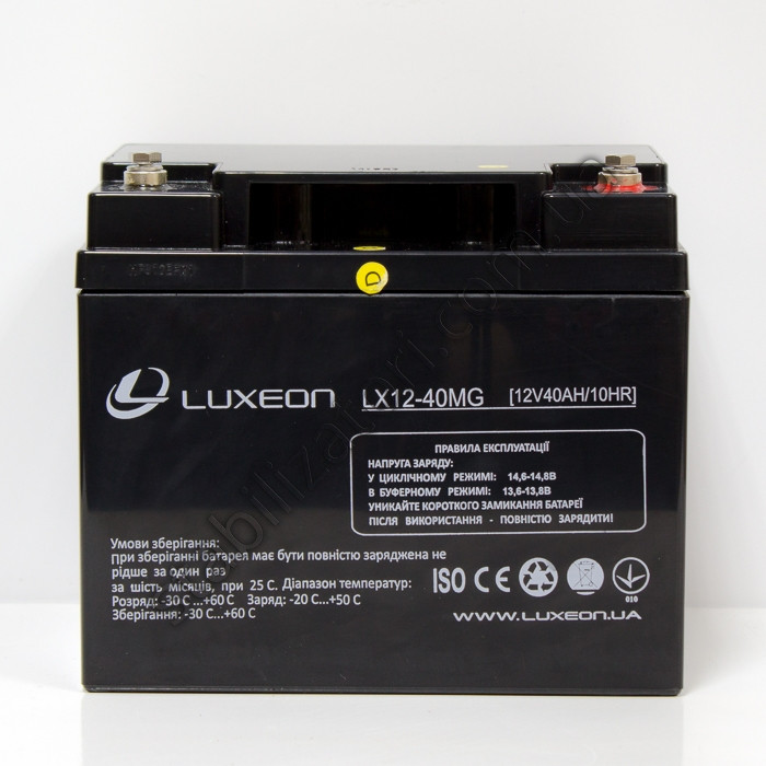 Аккумулятор AGM - 40 Ач, 12В гелевый Luxeon LX12-40MG (ID#398962572 ...