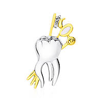 Значок BROCHE Зуб серебристый BRGV113137 GG, код: 7751014