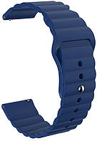 Ремешок силиконовый 22мм универсальный для часов LineS BeWatch Темно-Синий BM, код: 2470610