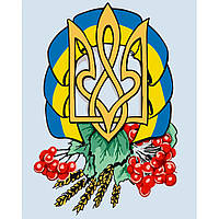 Картина по номерам Bambi Герб Украины 10592 40х50 см GR, код: 7849856