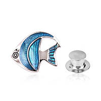 Значок BROCHE Рыба голубой BRGV112840 NX, код: 7610069