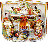Керамический декор книга Merry Christmas с LED подсветкой 24х12.5х18см Bona DP69426 PM, код: 7429735