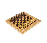 Шахматы ручной работы Manopoulos Wooden Chess set Olive Burl Chessboard 40 см (SW43B40H) UM, код: 2607296