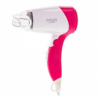 Фен дорожный складной Adler AD 2259 White/Pink N z114-2024