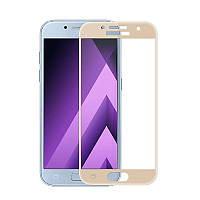 Защитное стекло GLASS 3D для Samsung Galaxy A3 2017 A320 Gold (12175) EV, код: 222314