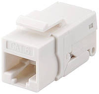 Конектор мережевий Goobay FreeEnd-RJ45 UTP6 (Keystone) конектор ToolFree SNAP-IN білий (75.09 LW, код: 7454896