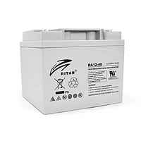 Аккумуляторная батарея Ritar AGM RA12-40 12V 40Ah BM, код: 6858654