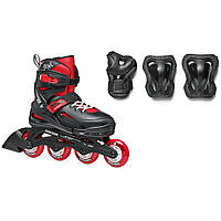 Детские ролики Rollerblade Fury Combo 2023 36,5-40,5 Черный-Красный z114-2024