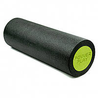 Массажный ролик роллер гладкий PowerPlay 4021 Fitness Roller Черно-зеленый 45x15 см DH, код: 8380710