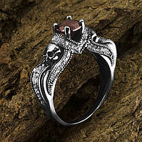 Женское серебряное кольцо Череп