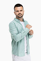 Рубашка с узором мужская FIGO 18412 2XL Зеленый (2000989736837) AG, код: 8126423