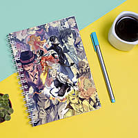 Скетчбук Sketchbook блокнот для рисования с принтом Bungou Stray Dogs - Бродячие псы 11 А3 Ка SN, код: 8301417