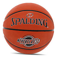 Мяч баскетбольный Spalding резиновый Neverflat HEX 84440Y №7 Оранжевый (57484064) z114-2024