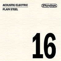 Струна Dunlop DPS16 Acoustic Electric Plain Steel String .016 UL, код: 6556699